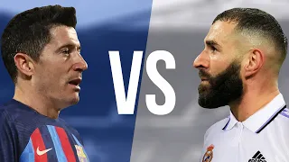 Robert Lewandowski VS Karim Benzema - Who Is Better? - Amazing Skills & Goals - 2022 - HD
