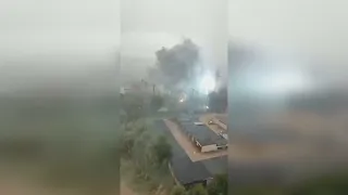 Apocalypse footage from Russia! A strong storm hit Moscow!