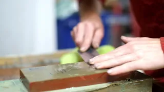 Sharpening a single bevel knife Funayuki