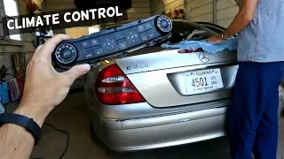 HOW TO REMOVE AND REPLACE AC  HEATER FAN CONTROL  ON MERCEDES W211