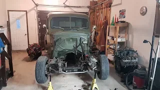 350ci Engine removal - 1940 Ford Pickup