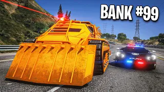 I Robbed 100 Banks with the Craziest Cars in GTA 5 RP..