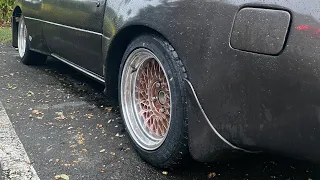 Widebody rx7 gets 3 piece wheels from the 80’s