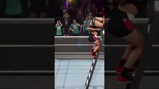 🔥Wonderful Ronda Rousey's attack on Alexa Bliss from Ladder🔥 #wwe2k23 #shorts