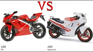 Cagiva Mito 525 vs Honda CBR 600 F PC19 Test specification comparison