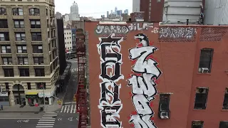 NYC GRAFFITi - CHINATOWN & BROOKLYN DRONE FOOTAGE