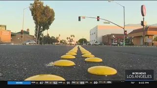 Compton hopes to stop street takeovers with Botts' Dots