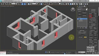 3D планировка в 3ds max из плана в AutoCad