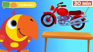 Learning First Words with Larry | Sensory Stimulation for Babies | Vocabulary for Kids | Vocabularry