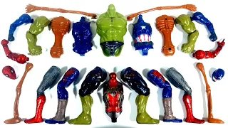 Assemble Marvel's Toys Spider-Man Vs Hulk Smash Vs Siren Head Vs Captain America