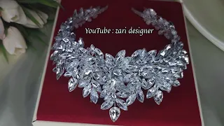 A unique technique to make a bridal tiara / easy and with only one wire🤩🤗