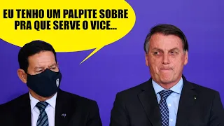 A sorte do Bolsonaro é Mourão não ser golpista