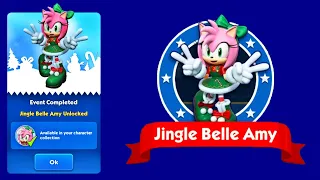 Sonic Dash - Jingle Belle Amy Event Unlocked - New Christmas Characters Unlocked #shorts