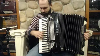 6182 - Black Excelsior Piano Accordion LMMH 41 120 $2499