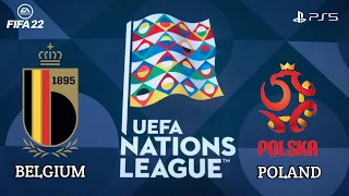 FIFA22 Бельгия - Польша 8.06.2022./Лига Наций /Групповой этап/PS5
