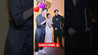 Rashmika at South Korea with Jung Woo & Gulf Kanawut #rashmika #jungwoo #gulfkanawut #kpop #yshorts