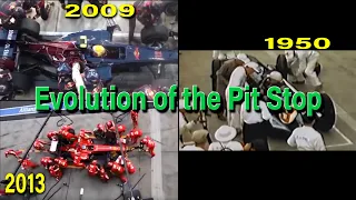 F1 Pitstop 1950 vs 2009 vs 2013