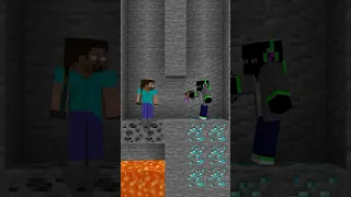 HELP Herobrine mining VS So #shorts