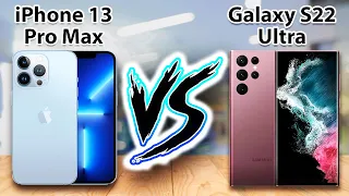 iPhone 13 Pro Max Vs Galaxy S22 Ultra Review of Specs!