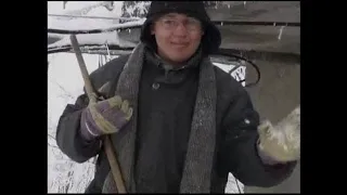 Lavori di manutenzione tv 5/5 padre Emmanuel D'Aulerio Roberto in  Montevergine 2005 video 5/5