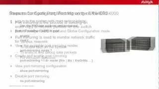 How to Configure Port Mirroring on the Avaya ERS4000