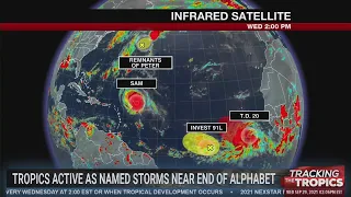 Tracking the Tropics: Tropical Depression 20 forms in Atlantic, expected to become hurricane