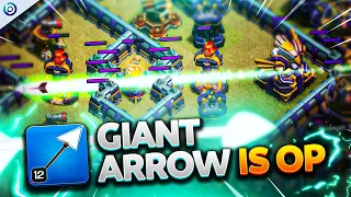 GIANT ARROW with Lightning Spells BREAKS TOWN HALL 16 | Hero Equipment Clash of Clans Strategy