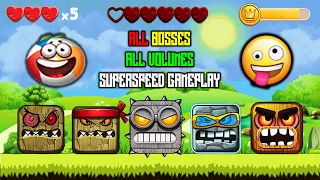 RED BALL 4 - ALL LEVELS ALL VOLUMES ALL BOSSES "BOUNCE BALL FRIENDS" SUPERSPEED GAMEPLAY