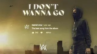 Alan Walker - I Don't Wanna Go (Official Lyric Video)