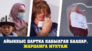 Айыккыс дартка кабылган балдар жардамга муктаж