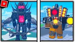 How to get SOUND HERO, KING TOILET, and CPEN MORPHS in BATHTUBS WAR - Roblox