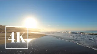 ASMR 🎧 Zuma Beach, Malibu California Sunrise Walk 🌅 3D Binaural Ocean Waves Sound 🌊