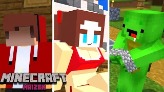 Best of Maizen Part 1💕 - Minecraft Parody Animation Mikey and JJ