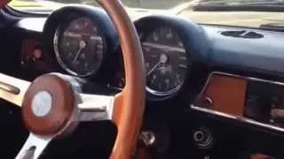 Driving 1970 Alfa Romeo 1750 GTV S2 Euro in town