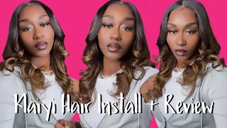 Glueless Install + Review FT. Klaiyi Brown Balayage 1B/30 Pre-Highlighted Wig | Sunny Bunnyy