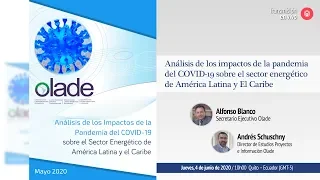 Análisis de los impactos de la pandemia del COVID-19 sobre el sector energético de América Latina y