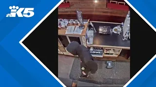 Man burglarizes South Hill coffee shop and sets it on fire