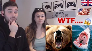 British Couple Reacts to The Most DANGEROUS ANIMALS In The UNITED STATES