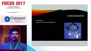 Post Cataract Endophthalmitis Update Focus 2017 Dr Prakash V S