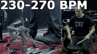 230 - 270 BPM Blast Beat and Double Bass (Practise Pad)