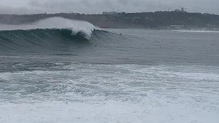 La Jolla Cove - Dec 30, 2023. BIG waves. RAW clips.