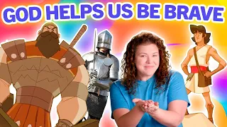 God Helps Us Be Brave! | David and Goliath | Kids' Club (Younger)