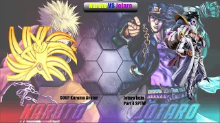 (Spoiler Warning) Jotaro Vs Naruto Power Levels