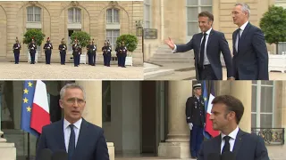 Joint press statements by the NATO Secretary General and the French President