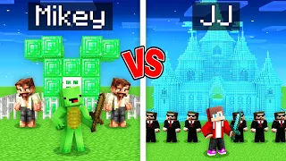 Mikey EMERALD Kingdom vs JJ DIAMOND Kingdom Survival Battle in Minecraft (Maizen)