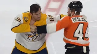 Nic Deslauriers And Tanner Jeannot Drop The Gloves