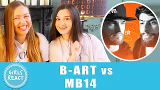 Girls React. B-ART vs MB14 | Grand Beatbox Battle 2019 | 1/4 Final. React to beatbox.