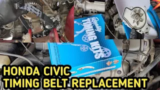 HONDA CIVIC EG 1.5L TIMING BELT & WATER PUMP REPLACEMENT 1994