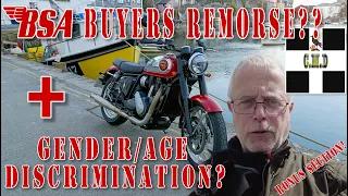 Do I have BSA Goldstar Buyers Remorse? |Gender - Body Shape/Age Discrimination | Outdated Attitudes