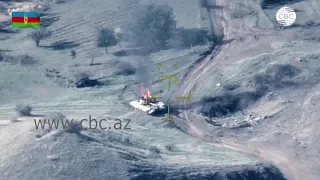 Минобороны Азербайджана опубликовало кадры уничтоженной военной техники ВС  Армении
